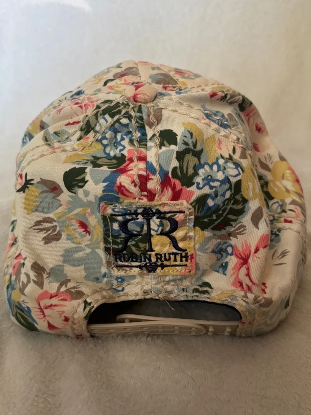 Chicago Floral Baseball Cap Robin Ruth Adjustable Strapback Hat - Picture 5 of 6
